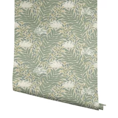 Kép 4/7 - York Virágmintás zöld-bézs vlies tapéta Highgrove tapéta Linen 68,58 cm X 8,22 m