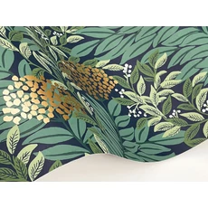 Kép 5/7 - York Virágmintás kék-zöld vlies tapéta Highgrove tapéta Navy 68,58 cm X 8,22 m