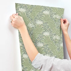 Kép 7/7 - York Virágmintás zöld vlies tapéta Highgrove tapéta Sage 68,58 cm X 8,22 m