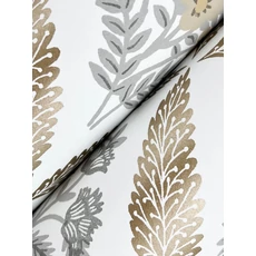 Kép 3/7 - York Vintage virágos rácsos arany-szürke vlies tapéta Estee Garden Gold Multi 68,58 cm X 8,22 m