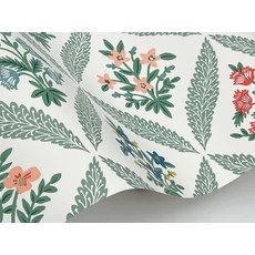 Kép 5/7 - York Vintage virágos rácsos zöld vlies tapéta Estee Garden Sage Multi 68,58 cm X 8,22 m