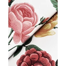 Kép 3/7 - York Rózsa mintás rózsaszín-sárga vlies tapéta Roses White-Blush 68,58 cm X 8,22 m