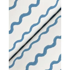 Kép 3/7 - York Hullámos kék vlies tapéta Rickrack Blue 68,58 cm X 8,22 m