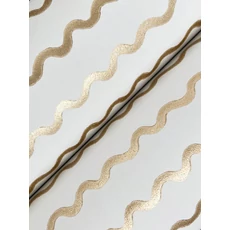 Kép 3/7 - York Hullámos arany vlies tapéta Rickrack Gold 68,58 cm X 8,22 m