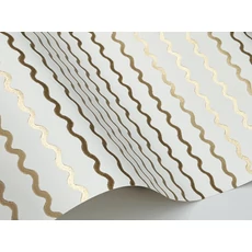 Kép 5/7 - York Hullámos arany vlies tapéta Rickrack Gold 68,58 cm X 8,22 m