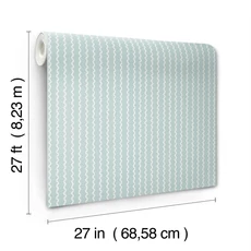 Kép 6/7 - York Hullámos világoskék vlies tapéta Rickrack Light Blue 68,58 cm X 8,22 m