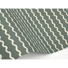 Kép 5/7 - York Hullámos zöld vlies tapéta Rickrack Moss 68,58 cm X 8,22 m