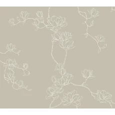Kép 1/5 - York Magnóliák sziluettje barna vlies tapéta Magnolia Branches Taupe 68,58 cm X 8,22 m