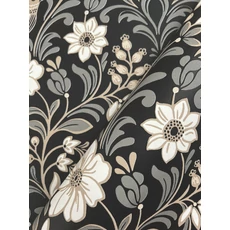 Kép 3/5 - York Szecessziós stílusú madaras fekete vlies tapéta Colette Black 52 cm X 10 m