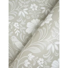 Kép 3/5 - York Szecessziós stílusú madaras bézs vlies tapéta Colette Linen 52 cm X 10 m