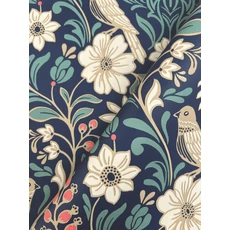 Kép 3/5 - York Szecessziós stílusú madaras sötétkék vlies tapéta Colette Navy 52 cm X 10 m