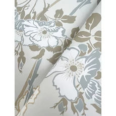 Kép 2/5 - York Virágmintás kék vlies tapéta Gwendolyn Blue/Suede 52 cm X 10 m