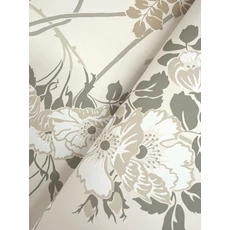 Kép 3/5 - York Virágmintás szürke-bézs vlies tapéta Gwendolyn Ivory/Gray 52 cm X 10 m