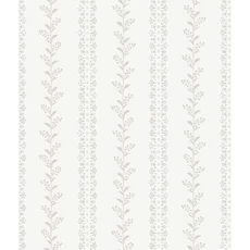 Kép 1/5 - York Csíkos virágos szürke vlies tapéta Everleigh Gray 52 cm X 10 m
