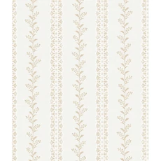 Kép 1/5 - York Csíkos virágos okkersárga vlies tapéta Everleigh Ochre 52 cm X 10 m