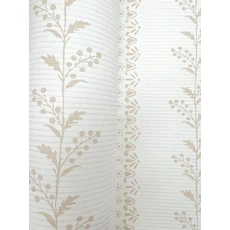 Kép 3/5 - York Csíkos virágos okkersárga vlies tapéta Everleigh Ochre 52 cm X 10 m