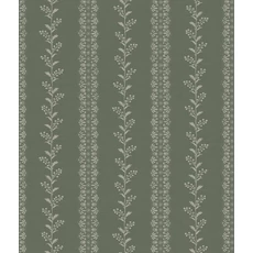 Kép 1/5 - York Csíkos virágos zöld vlies tapéta Everleigh Pine 52 cm X 10 m