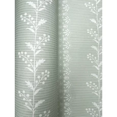 Kép 3/5 - York Csíkos virágos szürkészöld vlies tapéta Everleigh Sage 52 cm X 10 m