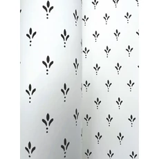 Kép 3/5 - York Apró mintás romantikus fekete-fehér vlies tapéta Charm Black/White 52 cm X 10 m