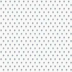 Kép 1/5 - York Apró mintás romantikus kék-fehér vlies tapéta Charm Navy On White 52 cm X 10 m