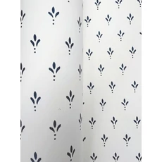 Kép 3/5 - York Apró mintás romantikus kék-fehér vlies tapéta Charm Navy On White 52 cm X 10 m