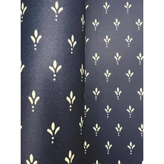 Kép 3/5 - York Apró mintás romantikus sötétkék vlies tapéta Charm Taupe On Navy 52 cm X 10 m