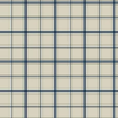 Kép 1/6 - York Klasszikus kockás kék-bézs vlies tapéta Hunter Blue 52 cm X 10 m