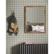 Kép 3/6 - York Klasszikus kockás kék-bézs vlies tapéta Hunter Blue 52 cm X 10 m