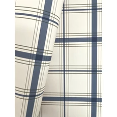 Kép 4/6 - York Klasszikus kockás kék-bézs vlies tapéta Hunter Blue 52 cm X 10 m