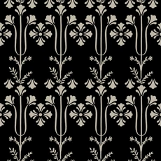 Kép 1/5 - York Koloniál stílusú fekete vlies tapéta Lydia Black 52 cm X 10 m