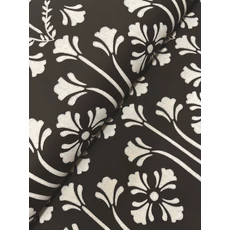 Kép 3/5 - York Koloniál stílusú fekete vlies tapéta Lydia Black 52 cm X 10 m