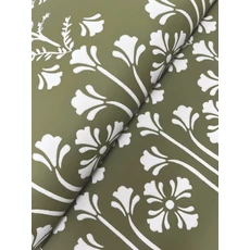 Kép 3/5 - York Koloniál stílusú zöld vlies tapéta Lydia Moss 52 cm X 10 m