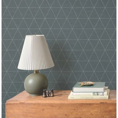 Kép 2/5 - York Geometrikus modern sötétkék vlies tapéta Ridge Reservoir 52 cm X 10 m