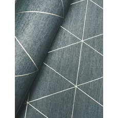 Kép 3/5 - York Geometrikus modern sötétkék vlies tapéta Ridge Reservoir 52 cm X 10 m