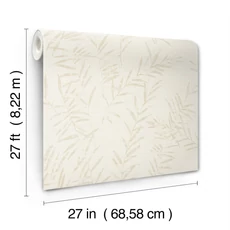 Kép 4/6 - York Bézs bambuszos vlies tapéta Allerton Bamboo Alabaster 68,58 cm X 8,22 m