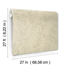 Kép 4/6 - York Bézs bambuszos vlies tapéta Allerton Bamboo Linen 68,58 cm X 8,22 m
