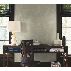 Kép 3/6 - York Zöldes barna bambuszos vlies tapéta Allerton Bamboo Taupe 68,58 cm X 8,22 m