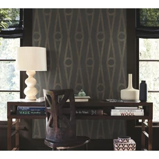 Kép 3/5 - York Elegáns sötétszürke vlies tapéta metál fénnyel Henlein Charcoal 52,83 cm X 10 m