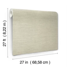 Kép 4/6 - York Nádhatású bézs vlies tapéta Iringa Linen 68,58 cm X 8,22 m