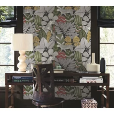 Kép 3/5 - York Egzotikus színes vlies tapéta jaguárral Namiri Black 68,58 cm X 8,22 m