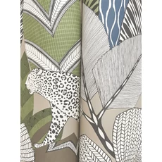 Kép 5/5 - York Egzotikus kék vlies tapéta jaguárral Namiri Blue 68,58 cm X 8,22 m