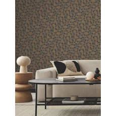 Kép 2/6 - York Barna modern vlies tapéta kígyózó mintával Ophidia Brown 68,58 cm X 8,22 m