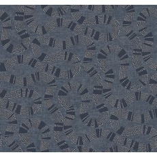 Kép 1/6 - York Kék modern vlies tapéta kígyózó mintával Ophidia Navy 68,58 cm X 8,22 m