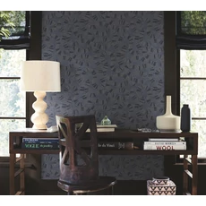 Kép 3/6 - York Kék modern vlies tapéta kígyózó mintával Ophidia Navy 68,58 cm X 8,22 m