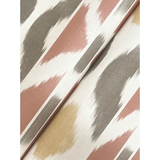 Kép 5/5 - York Ikat mintás piros-szürke vlies tapéta Patan Sedona 68,58 cm X 8,22 m