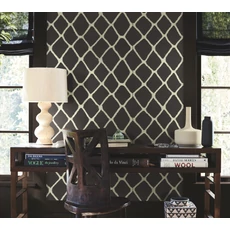 Kép 3/7 - York Geometriai mintás szizál fekete-fehér tapéta Tonga Black & White 91,44 cm X 7,31 m