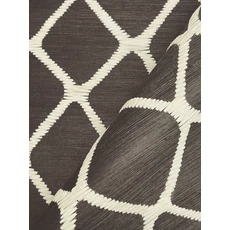 Kép 5/7 - York Geometriai mintás szizál fekete-fehér tapéta Tonga Black & White 91,44 cm X 7,31 m