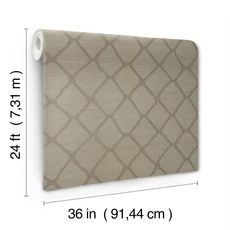 Kép 4/7 - York Geometriai mintás szizál barna tapéta Tonga Taupe 91,44 cm X 7,31 m