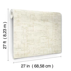 Kép 5/7 - York Parafa hatású modern törtfehér vlies tapéta metál fénnyel Pop The Cork White 68,58 cm X 8,22 m