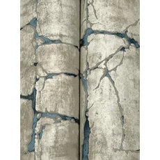 Kép 4/7 - York Kőhatású kék-szürke vlies tapéta Mojave Navy 68,58 cm X 8,22 m